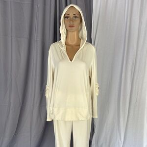 Cream Hooded Lounge Set